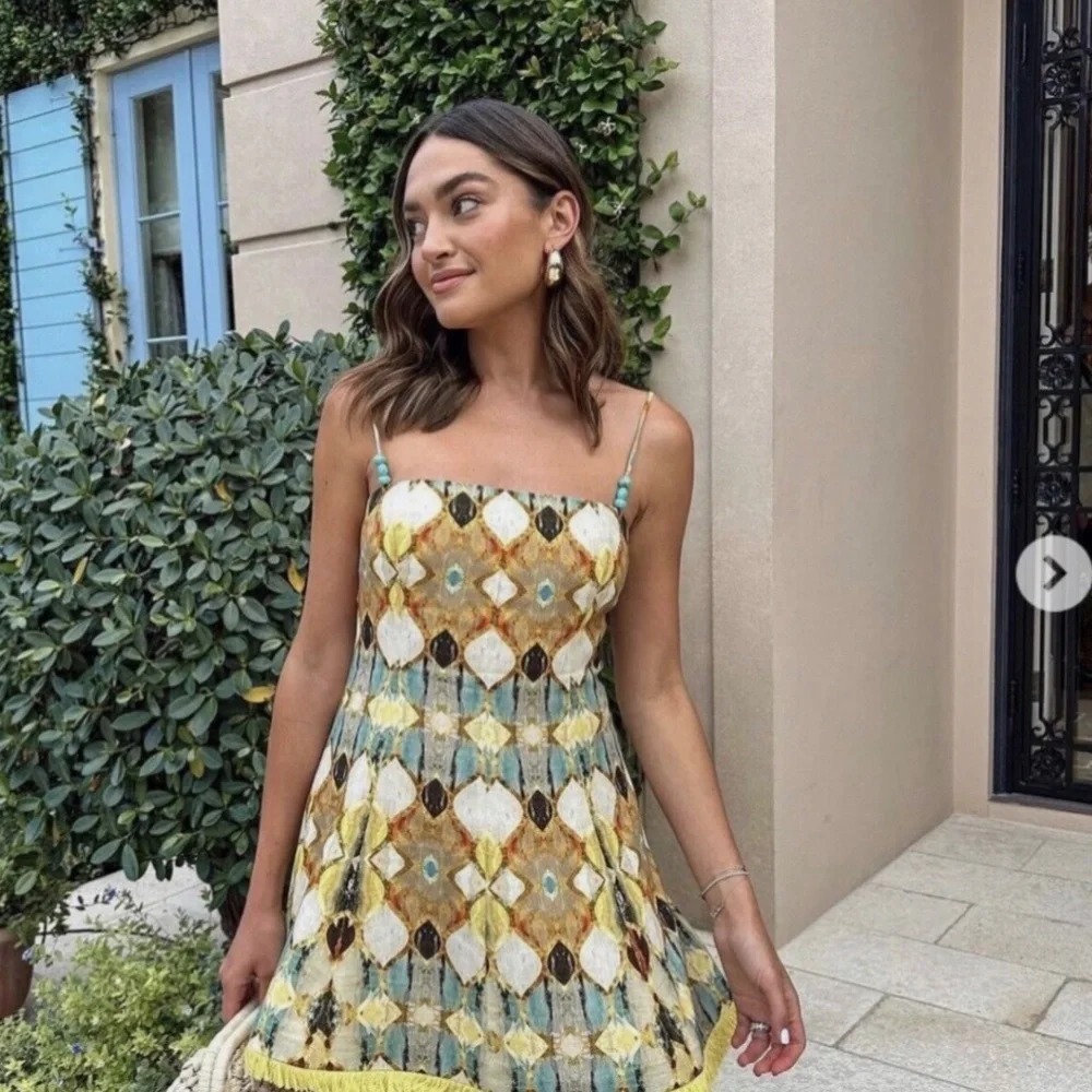 Christian Lacroix Linen Blend Mini Dress - Picture 8 of 15